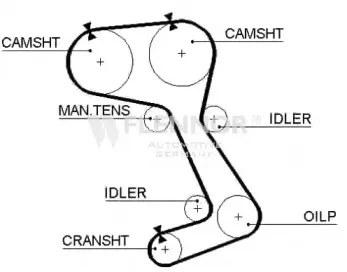 4131V FLENNOR Ремень ГРМ
