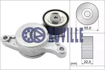 55082 RUVILLE Натяжная планка, поликлиновой ремень