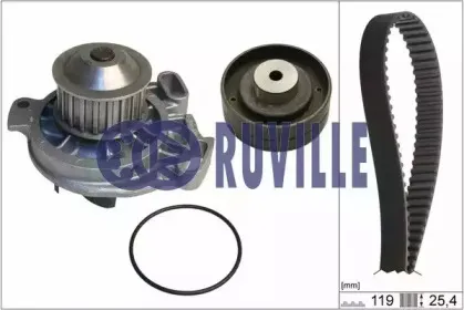 55401711 RUVILLE Водяной насос + комплект зубчатого ремня