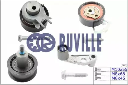 5545650 RUVILLE Комплект роликов, зубчатый ремень