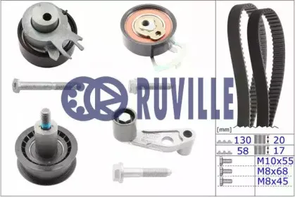 5545670 RUVILLE Комплект ремня ГРМ