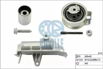 5548951 RUVILLE Комплект роликов, зубчатый ремень