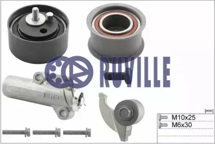 5549051 RUVILLE Комплект роликов, зубчатый ремень