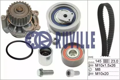 55769701 RUVILLE Водяной насос + комплект зубчатого ремня