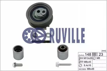 5577250 RUVILLE Комплект роликов, зубчатый ремень