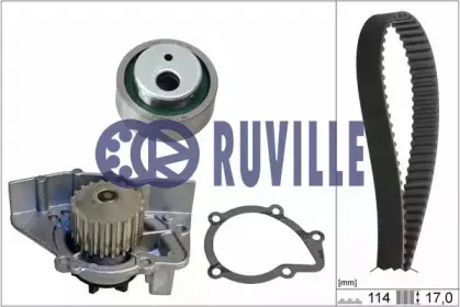 56620701 RUVILLE Водяной насос + комплект зубчатого ремня