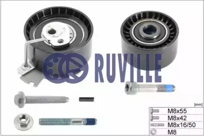 5663850 RUVILLE Комплект роликов, зубчатый ремень