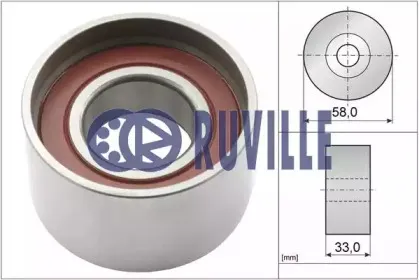 57064 RUVILLE Натяжной ролик, ремень ГРМ