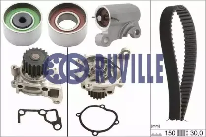 57064731 RUVILLE Водяной насос + комплект зубчатого ремня