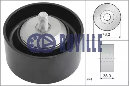 58923 RUVILLE Паразитный / ведущий ролик, поликлиновой ремень