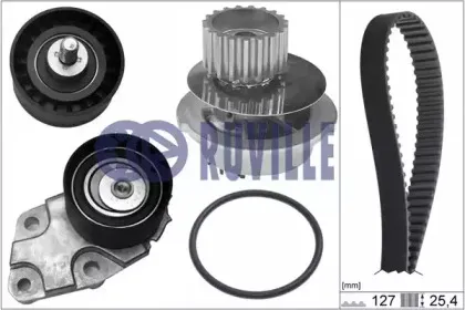 59002701 RUVILLE Водяной насос + комплект зубчатого ремня