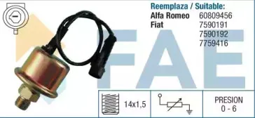 14020 FAE Датчик, давление масла