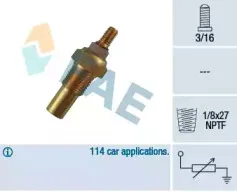 32190 FAE Датчик, температура охлаждающей жидкости