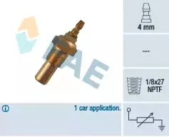 32480 FAE Датчик, температура охлаждающей жидкости
