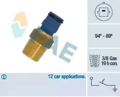 36565 FAE Термовыключатель, вентилятор радиатора