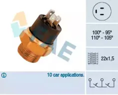 37880 FAE Термовыключатель, вентилятор радиатора