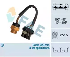 38060 FAE Термовыключатель, вентилятор радиатора