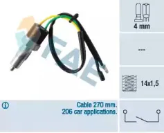 40580 FAE Выключатель, фара заднего хода