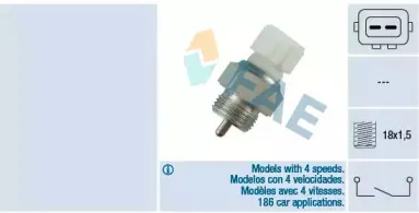 40670 FAE Выключатель, фара заднего хода