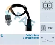 40897 FAE Выключатель, фара заднего хода