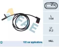 78028 FAE Датчик, частота вращения колеса