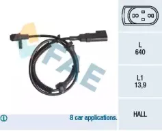 78145 FAE Датчик, частота вращения колеса