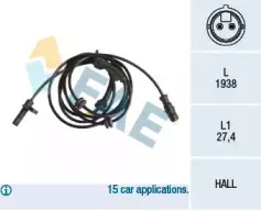 78177 FAE Датчик, частота вращения колеса