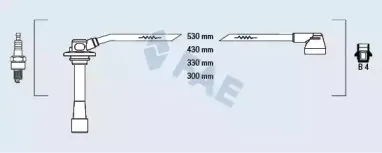 83262 FAE Комплект проводов зажигания