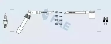 85085 FAE Комплект проводов зажигания