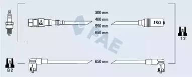 85865 FAE Комплект проводов зажигания