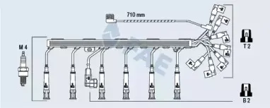 85930 FAE Комплект проводов зажигания