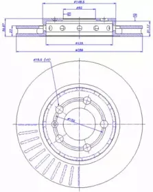 142.726 CAR Тормозной диск