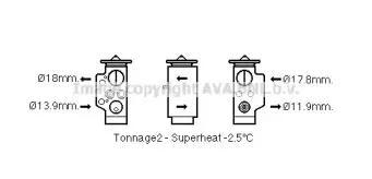 AI1373 AVA QUALITY COOLING Расширительный клапан, кондиционер