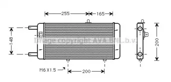 AI2087 AVA QUALITY COOLING Радиатор, охлаждение двигателя