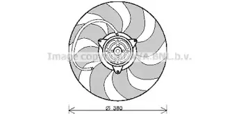 AI7512 AVA QUALITY COOLING Вентилятор, охлаждение двигателя