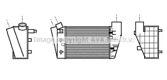 AIA4188 AVA QUALITY COOLING Интеркулер