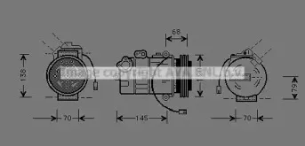 AIAK011 AVA QUALITY COOLING Компрессор, кондиционер