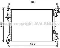 AL2117 AVA QUALITY COOLING Радиатор, охлаждение двигателя