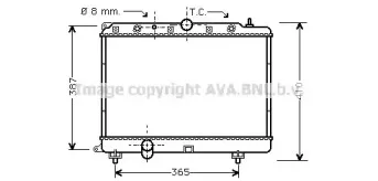 AU2154 AVA QUALITY COOLING Радиатор, охлаждение двигателя