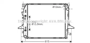 AU2198 AVA QUALITY COOLING Радиатор, охлаждение двигателя