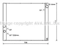 AU2207 AVA QUALITY COOLING Радиатор, охлаждение двигателя