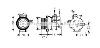 AUK188 AVA QUALITY COOLING Компрессор, кондиционер