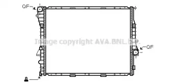 BW2274 AVA QUALITY COOLING Радиатор, охлаждение двигателя