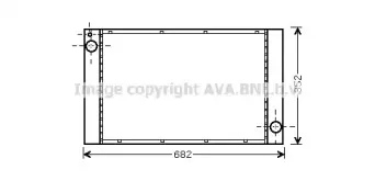 BW2333 AVA QUALITY COOLING Радиатор, охлаждение двигателя