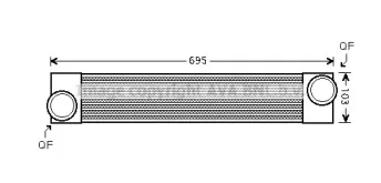 BW4346 AVA QUALITY COOLING Интеркулер