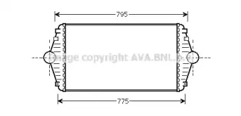 CN4086 AVA QUALITY COOLING Интеркулер