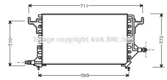 CN5069 AVA QUALITY COOLING Конденсатор, кондиционер