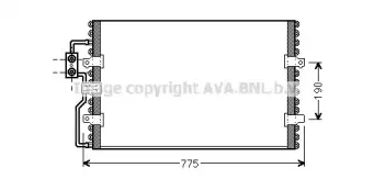CN5093 AVA QUALITY COOLING Конденсатор, кондиционер