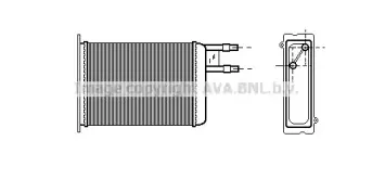 CN6128 AVA QUALITY COOLING Теплообменник, отопление салона