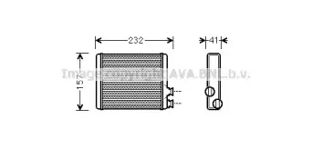 CN6286 AVA QUALITY COOLING Теплообменник, отопление салона